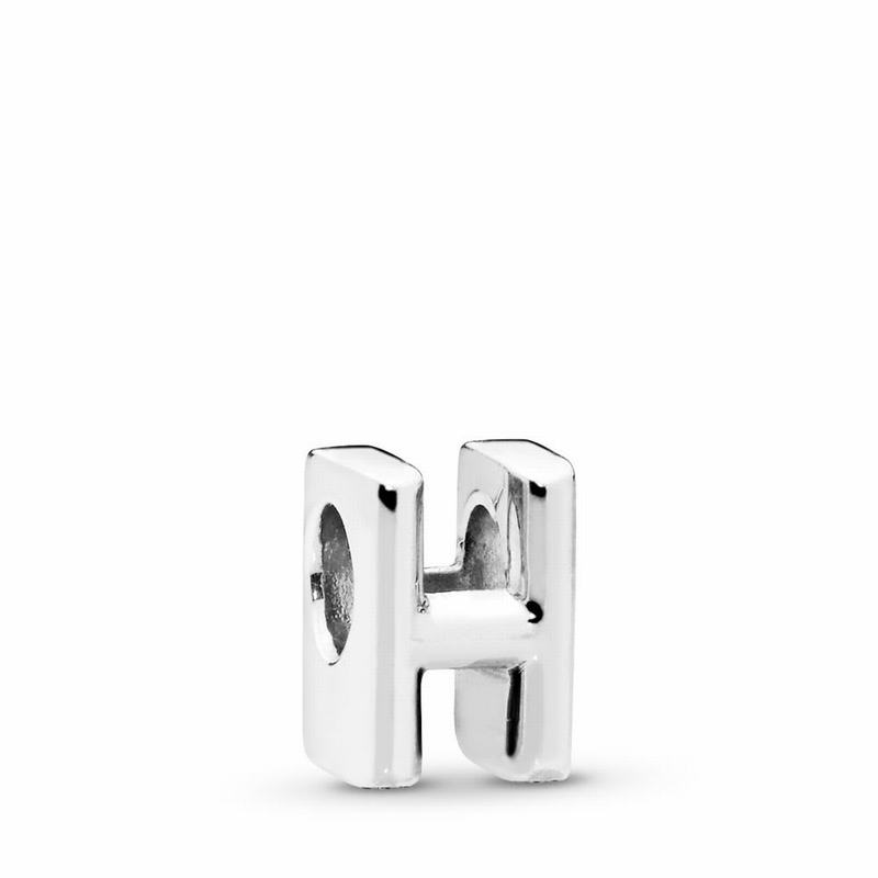 Pandora Letter H Charm Sale NZ, Sterling Silver (194768-AMV)